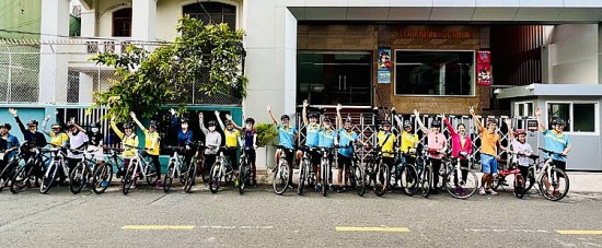Đoàn Thanh niên Công ty Quản lý dự án Khí tổ chức Chương trình đạp xe - Cung đường “Địa chỉ đỏ”