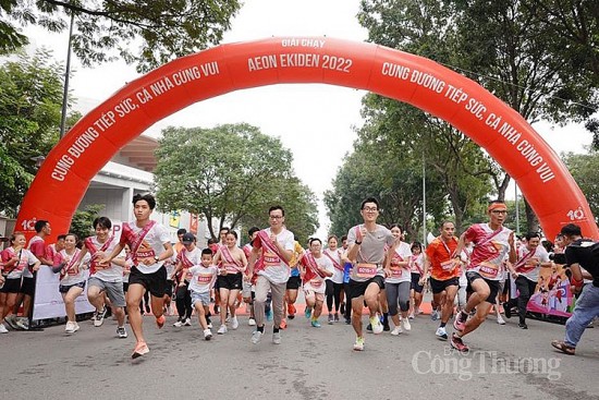 Chặng cuối giải chạy AEON Ekiden 2022 đã diễn ra tại TP. Hồ Chí Minh