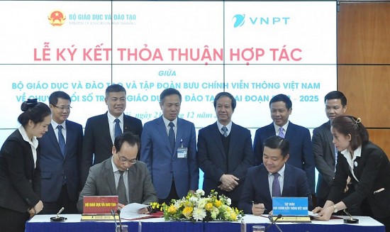 VNPT ký kết thỏa thuận hợp tác chuyển đổi số trong ngành giáo dục