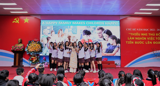 Hà Nội: Tưng bừng Hội trại Xuân Quý Mão 2023 tại Trường THCS Mai Dịch