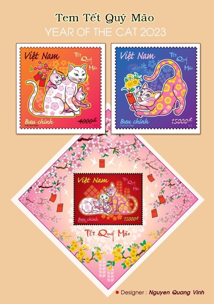 Tết Quý Mão nói chuyện hình tượng mèo trong tem Bưu chính