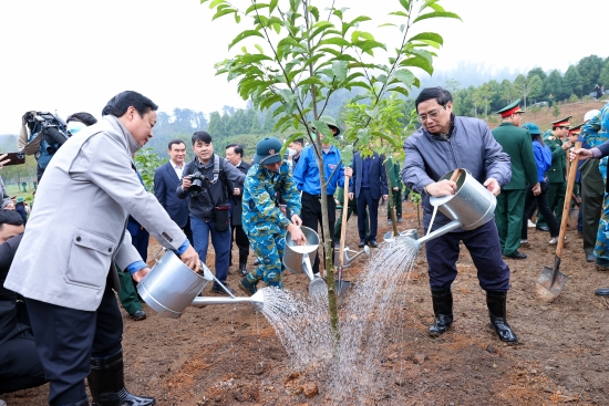 Thủ tướng dâng hương tưởng nhớ Chủ tịch Hồ Chí Minh và phát động Tết trồng cây Xuân Quý Mão