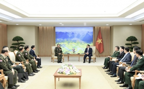 Thủ tướng Phạm Minh Chính tiếp Phó Thủ tướng Campuchia Tea Banh
