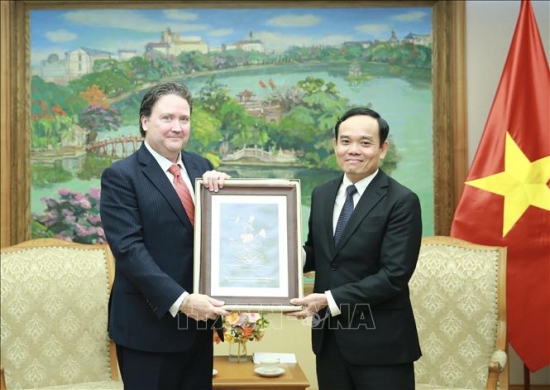 Phó Thủ tướng Trần Lưu Quang tiếp Đại sứ Hoa Kỳ tại Việt Nam