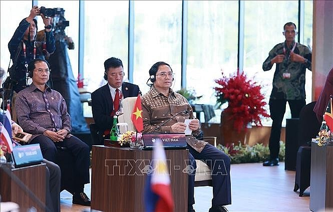 Thủ tướng Phạm Minh Chính tham dự Phiên họp hẹp Hội nghị cấp cao ASEAN 42. 
