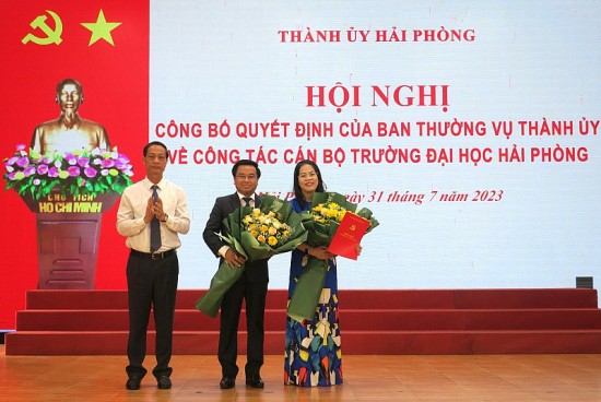 Bà Nguyễn Thị Hiên giữ chức Bí thư Đảng ủy Trường Đại học Hải Phòng