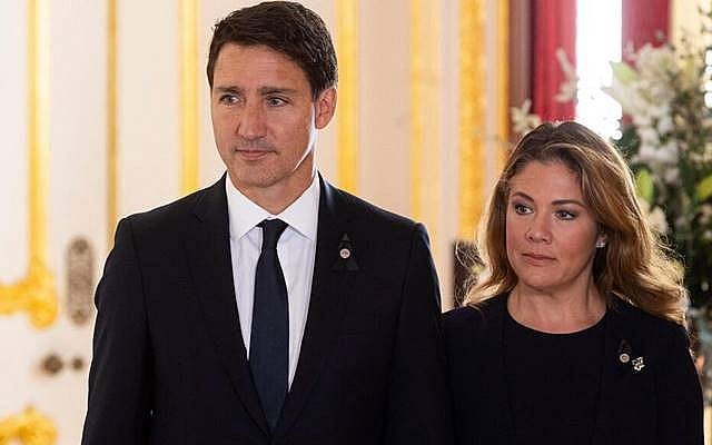 Thủ tướng Canada Justin Trudeau và bà Sophie Trudeau