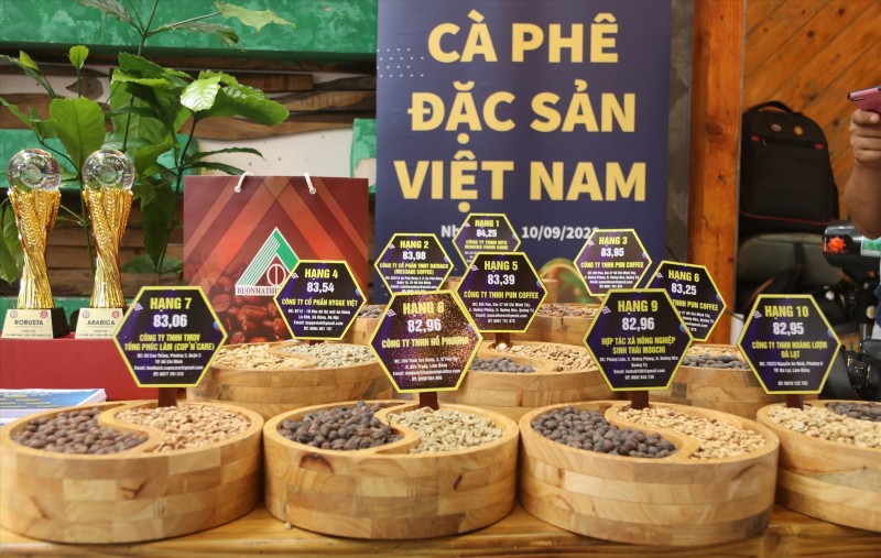 Một số thương hiệu cà phê đặc sản Việt Nam (Ảnh: Phương Linh)