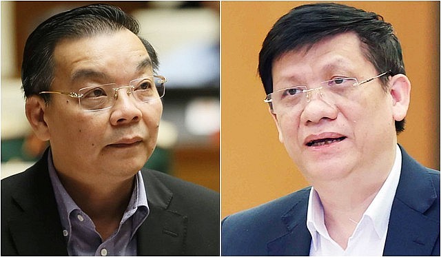 2 cựu bộ trưởng Chu Ngọc Anh (trái) và Nguyễn Thanh Long