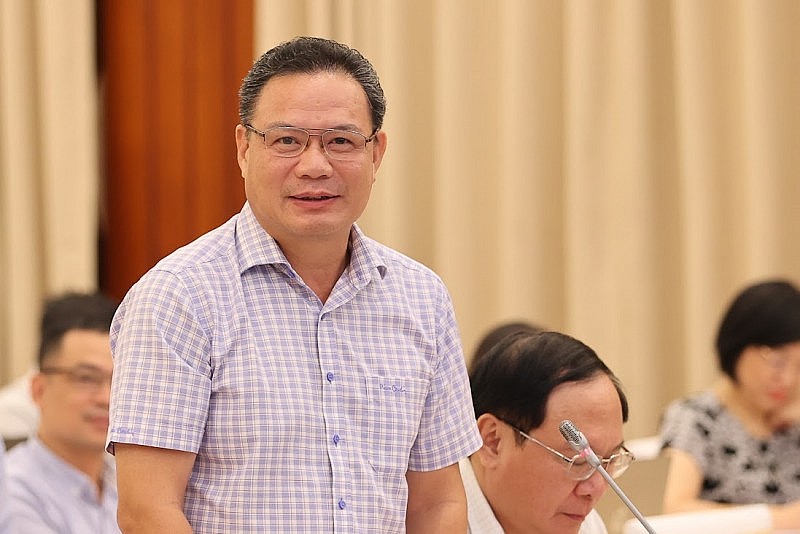 Thứ trưởng Bộ LĐTB&XH Lê Văn Thanh tại cuộc họp báo Chính phủ thường kỳ tháng 9/2023