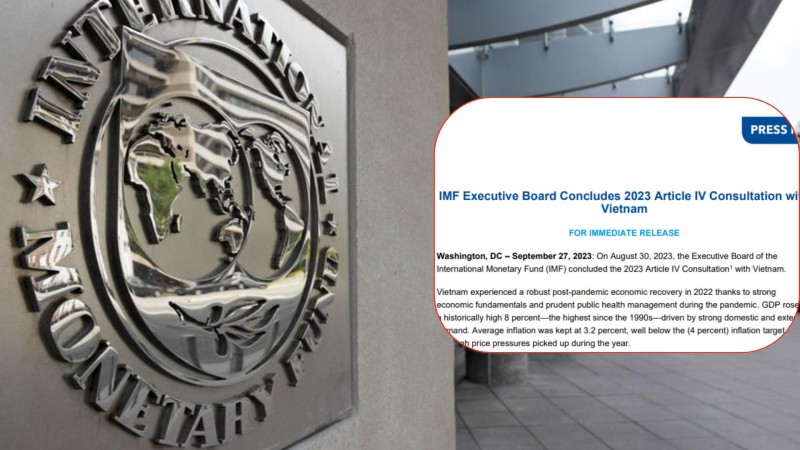 Quỹ tiền tệ Quốc tế (IMF) đưa ra Thông cáo báo chí về Tham vấn Điều IV năm 2023 với Việt Nam.
