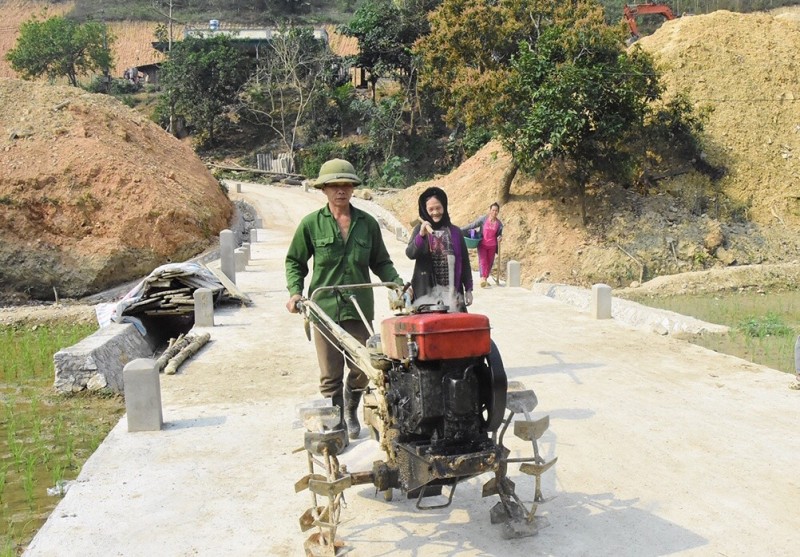 Huyện Yên Sơn đầu tư cơ sở hạ tầng thiết yếu phục vụ sản xuất (Ảnh: T.Q)