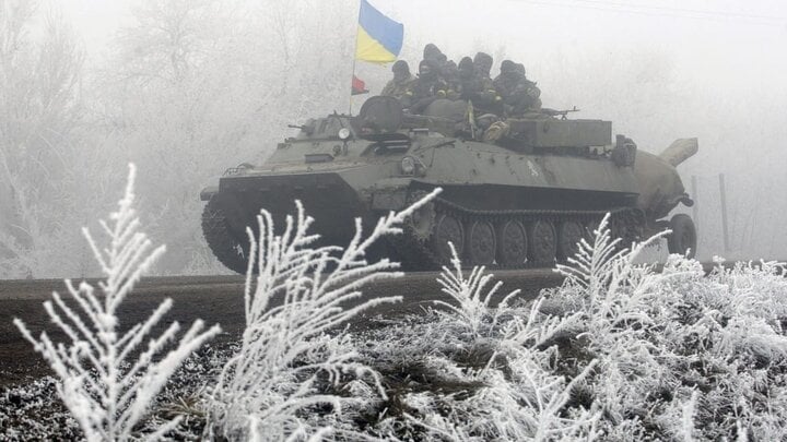 Mùa đông trên chiến trường Ukraine.