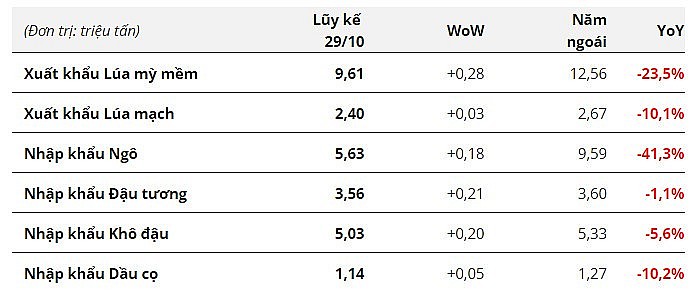 Xuất khẩu lúa mì mềm và nhập khẩu ngô của EU đồng loạt giảm trong tuần