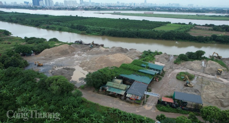 Điểm tập kết cát  với quy mô lớn của Công ty Thành Luân