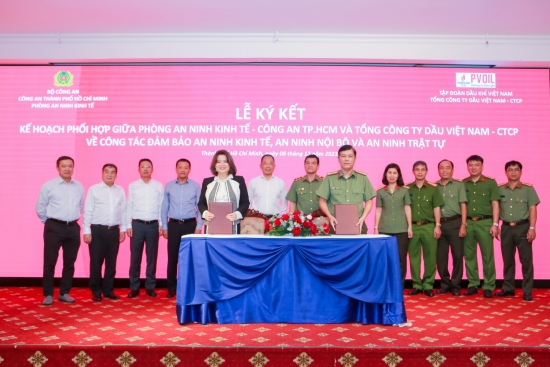 PVOIL và Công an TP. Hồ Chí Minh tăng cường phối hợp trong công tác an ninh kinh tế
