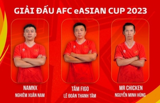 Đội tuyển eFootball Việt Nam lần đầu tranh tài tại eAsian Cup 2023