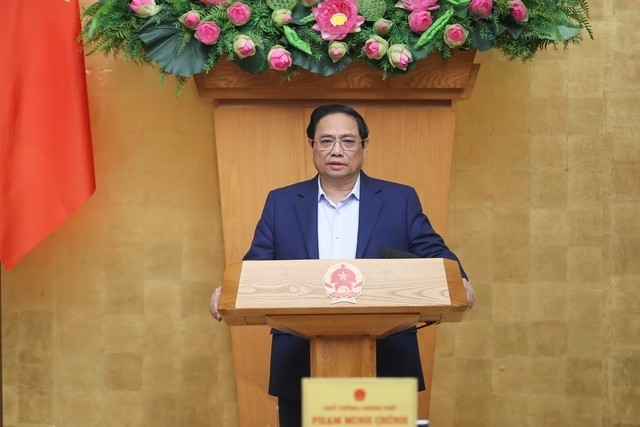 Thủ tướng Phạm Minh Chính chủ trì phiên họp Chính phủ thường kỳ tháng 1/2024 - Ảnh: VGP