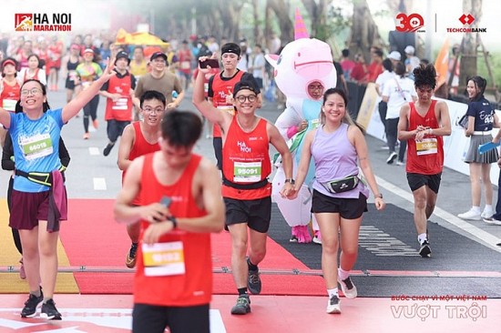 Giải Marathon Quốc tế Hà Nội Techcombank là một trong những sự kiện kỷ niệm 70 năm Giải phóng Thủ đô