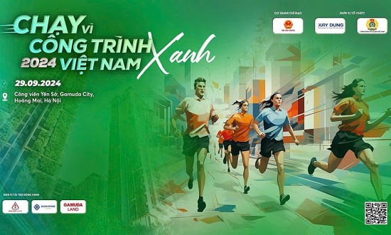 Gần 1.000 vận động viên tham gia Giải chạy bộ ‘Vì Công trình xanh Việt Nam năm 2024’