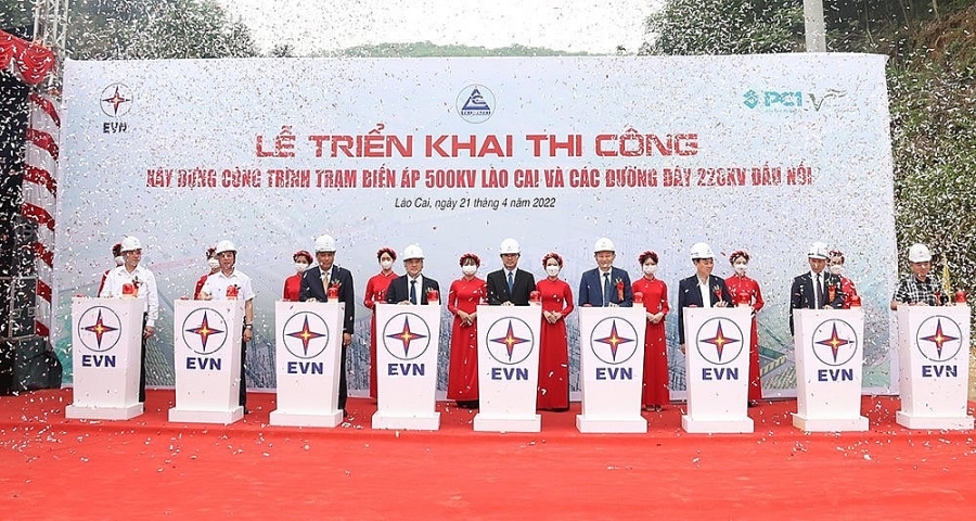 Khởi công xây dựng Trạm biến áp 500kV Lào Cai và các đường dây 220kV đấu nối