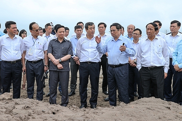 Thủ tướng Chính phủ khảo sát, dự lễ khởi công một số dự án tại Thái Bình