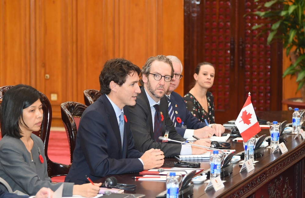 Thủ tướng Nguyễn Xuân Phúc hội đàm với Thủ tướng Canada Justin Trudeau