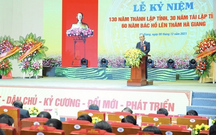 Chủ tịch nước Nguyễn Xuân Phúc phát biểu tại buổi lễ kỷ niệm
