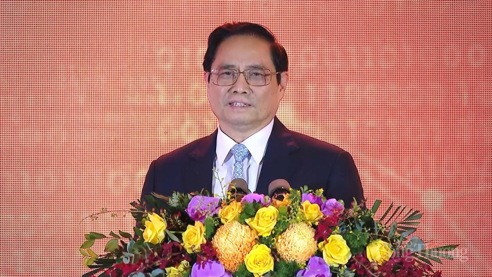 Thủ tướng Phạm Minh Chính phát biểu tại Diễn đàn Quốc gia phát triển doanh nghiệp công nghệ số