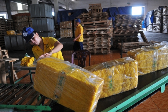 Xuất khẩu cao su tháng 1/2023 tăng lượng, giảm giá trị