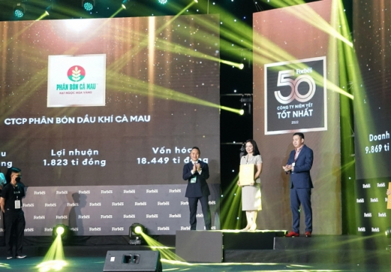 PVCFC lần thứ 2 đạt Top 50 công ty niêm yết tốt nhất cùng kết quả kinh doanh 2 quý vượt trội