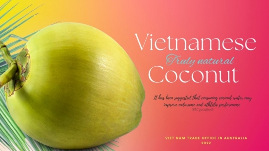 Xuất khẩu tăng mạnh, dừa Việt Nam xuất hiện tại siêu thị lớn nhất Australia