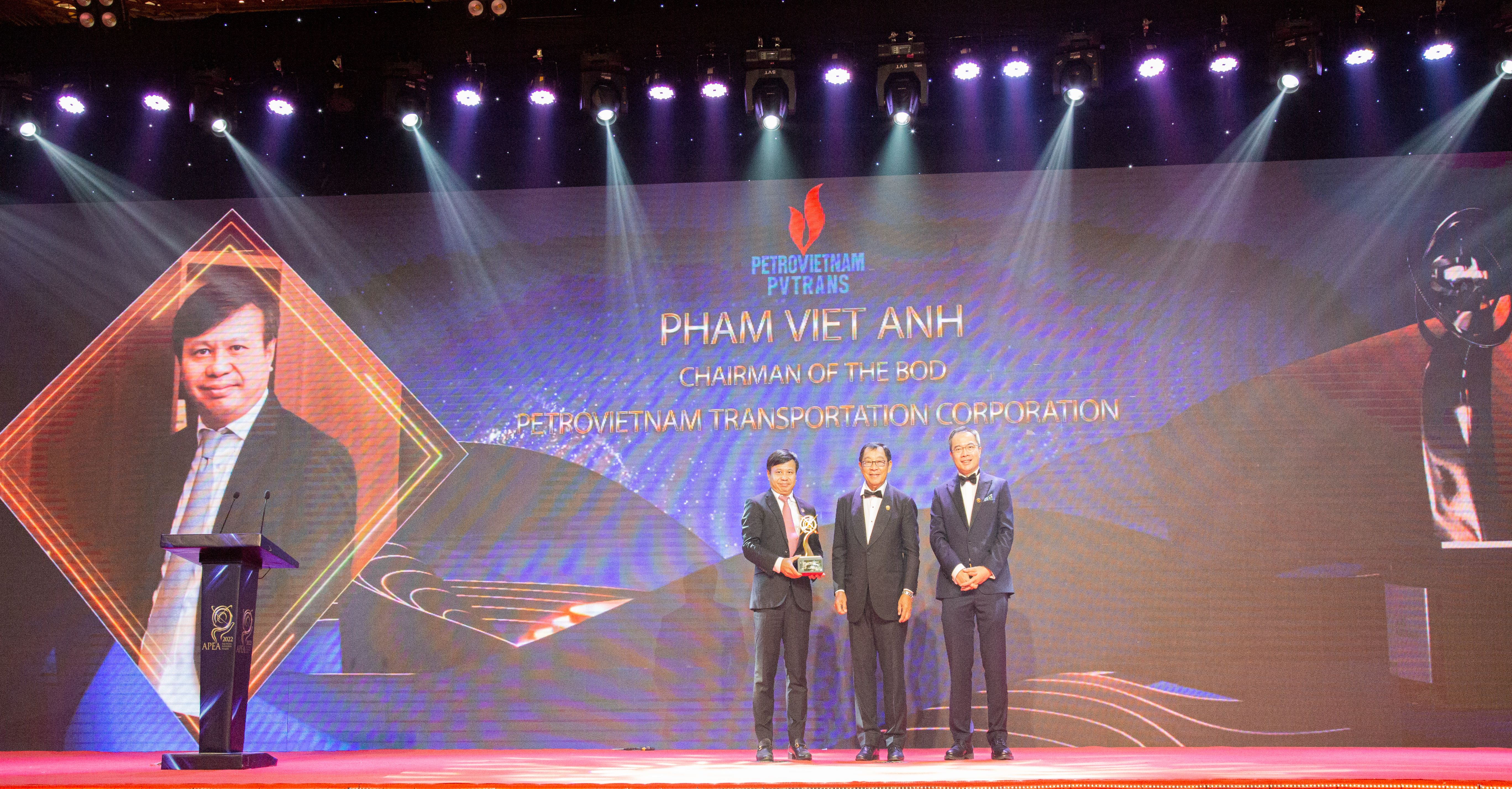 PVTrans tiếp tục vinh dự đón nhận giải thưởng Doanh nghiệp châu Á năm 2022 (APEA 2022)