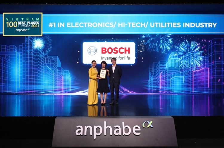 Bosch được bình chọn Top 1 nơi làm việc tốt nhất ngành công nghệ cao