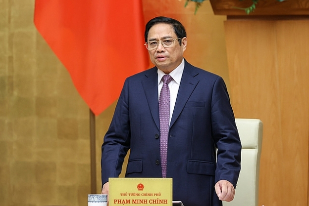 Thủ tướng Phạm Minh Chính phát biểu khai mạc phiên họp Chính phủ thường kỳ tháng 3/2022