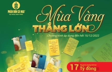 Phân bón Cà Mau triển khai “Mùa vàng thắng lớn” với tổng giá trị chương trình 17 tỷ đồng