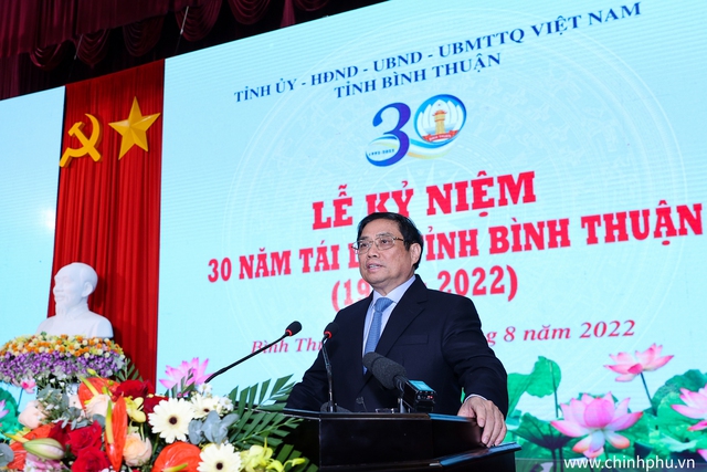 Thủ tướng dự lễ kỷ niệm 30 năm tái lập tỉnh Bình Thuận - Ảnh 5.