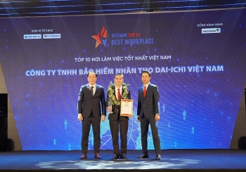 Dai-ichi Life Việt Nam được vinh danh top 4 “Nơi làm việc tốt nhất Việt Nam - Ngành bảo hiểm”