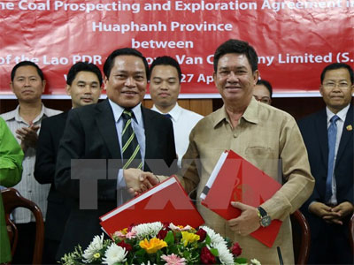 Doanh nghiệp Việt Nam ký khai thác mỏ than đá 60 triệu tấn ở Lào 