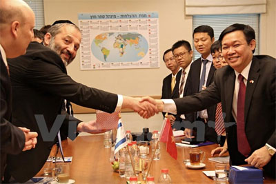 Việt Nam-Israel kỳ vọng nâng kim ngạch thương mại lên 2 tỷ USD