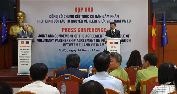 Việt Nam - EU đạt thỏa thuận trên nguyên tắc đối với hiệp định về thương mại gỗ